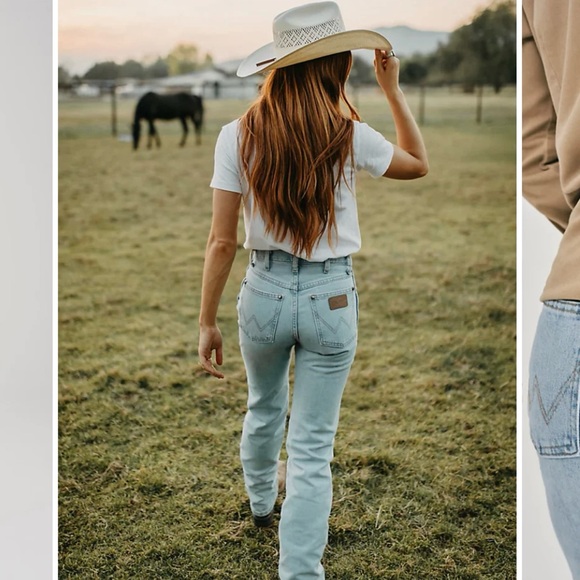 **NWT** Wrangler ladies cowboy cut slim fit in ‘bleach’ color - size 9/38 - Picture 1 of 7